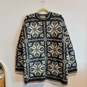 Vintage Abercrombie & Fitch 100% Wool Hand Made Sweater